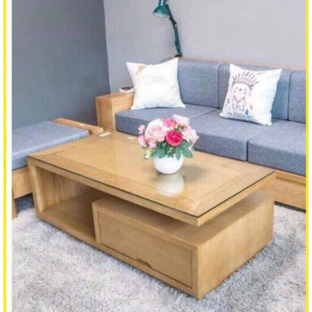 Casa 07 : Bàn Sofa , Bàn Coffee + Mặt Bàn Kính - 120cm 